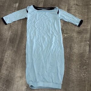 Little Shadows Light Blue Navy Baby Newborn Gown